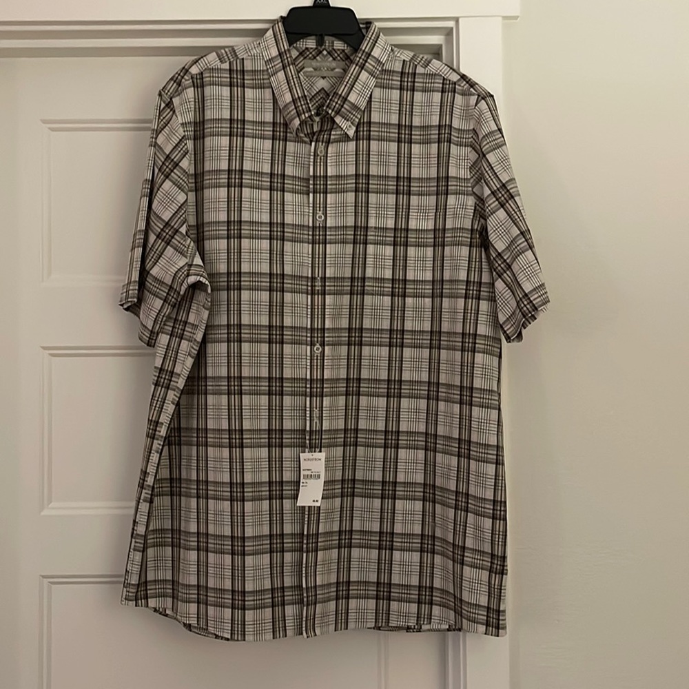 NWT Nordstrom Men’s SmartCare XXL Short Sleeve Shirt